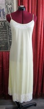 1950s/1960s Butter Yellow Claire Sandra by Lucie Ann Nylon Nightgown