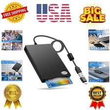 Floppy Disk Reader, 3.5 inch 1.44mb External USB Type A/C Floppy Disk Drive f...