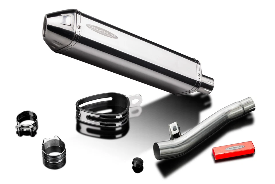 Suzuki GS500 E/F 1989-2009 Slip On 17" Tri-Oval Kit Silenciador de Escape Inoxidable Foto 4 de 4