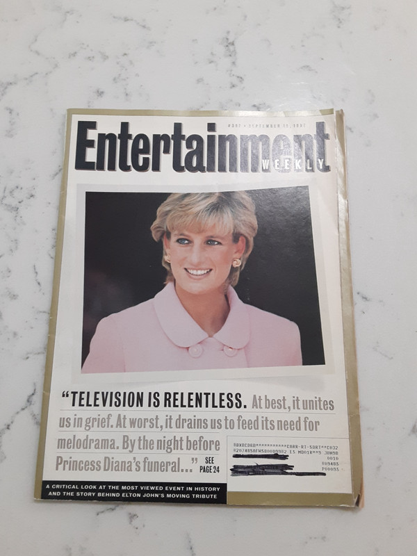 Entertainment Weekly Magazine Princess Diana September 19, 1997