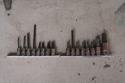 Snap On Tool 16 Pc 3/8'' Drive Hex Allen Socket Drivers Standard and metric