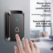 Wireless Doorbell Kit Includes Transmitter and Receiver No Setup Hassle