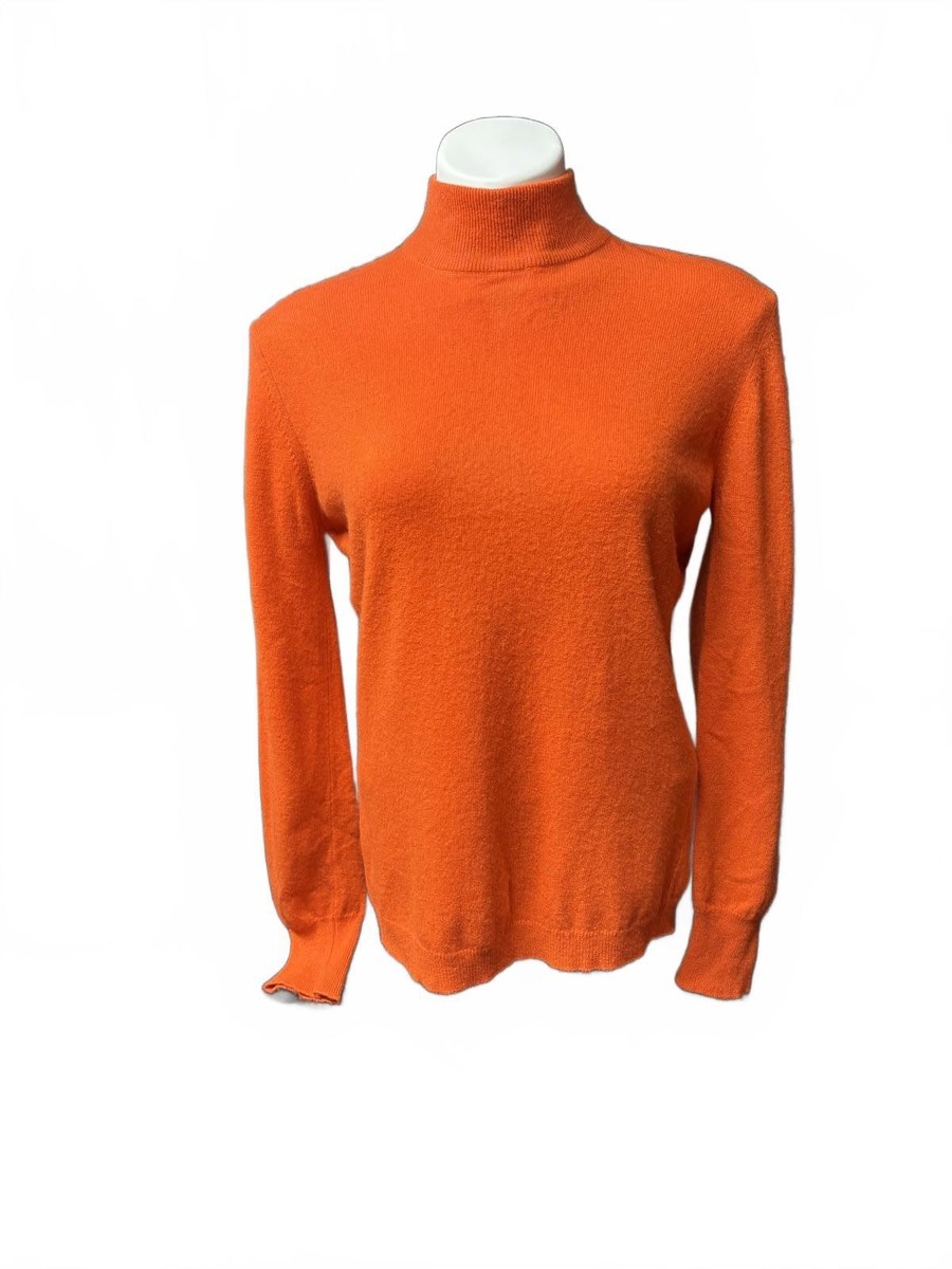 JAEGER - ▪40’s【JAEGER】CASHMERE KNIT Vintage Jaeger Size 40 Cashmere Women's Turtleneck Sweater with