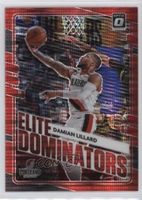 2020 Panini Donruss Optic Elite Dominators Red Pulsar Prizm Damian Lillard 12ks