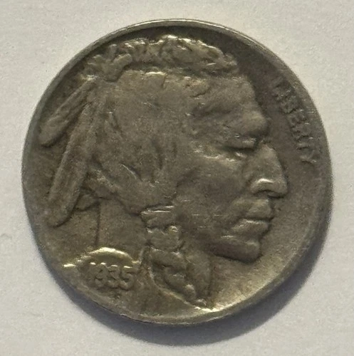 1935 U.S. American Indian Head - Buffalo Nickel - Circulated - NO RETURN
