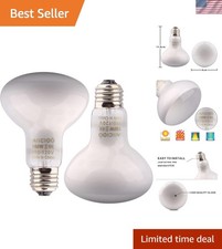 100W Reptile Basking Light Bulb 2-Pack: UVA Heat Lamp for Terrapins  Lizards