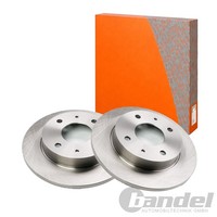 2X Dr!Ve+ Bremsscheiben 250Mm Voll Hinten Passend FüR Mitsubishi Colt Smart Forf