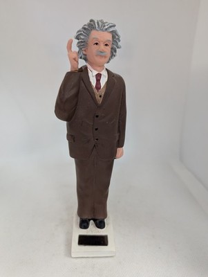 Kikkerland Solar Albert Einstein Thinking Solar Power Figur 18 cm groß (S17)