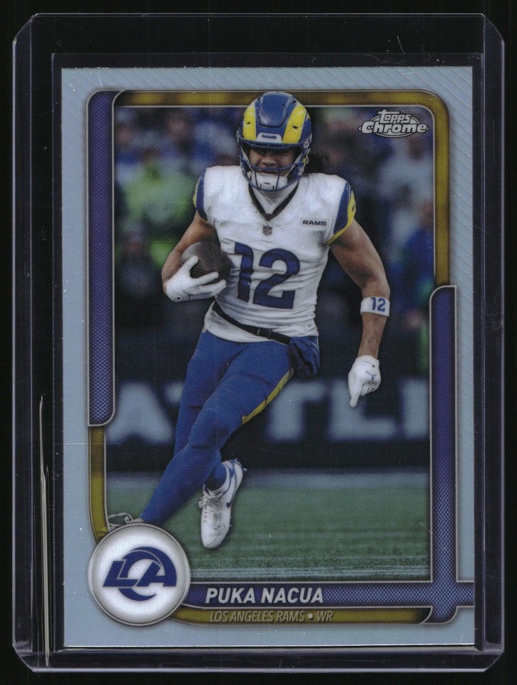 2026 Topps Flagship Collection Chrome Puka Nacua #TFCC-47 Rams