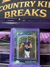 Panini 2024 Donruss Optic - Rated Rookie - Caleb Williams - Bears- Green Laser