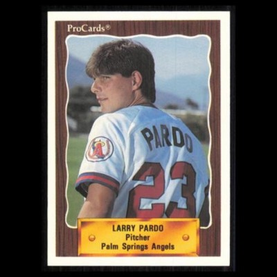 Larry Pardo #2575 1990 ProCards Palm Springs Angels Baseball Card MLB NM