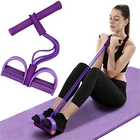 Multifunction Tension Rope, 6-Tube Elastic Yoga Pedal Puller Resistance Band,...