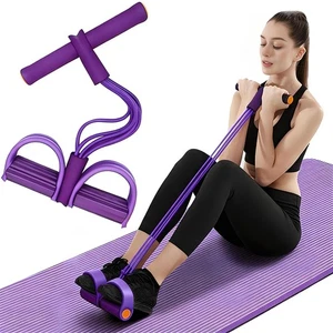Multifunction Tension Rope, 6-Tube Elastic Yoga Pedal Puller Resistance Band,...