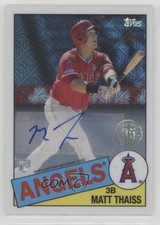 2020 Topps Silver Pack 1985 Chrome Baseball /299 Matt Thaiss Rookie Auto RC 7ut