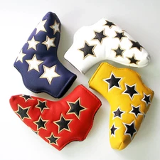 Golf Headcover Blade Putter Cover Magnetic Putter Head Cover Five-pointed Stars