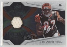 2008 Upper Deck Icons Future Stars Materials Silver Andre Caldwell #FSM33 ez4