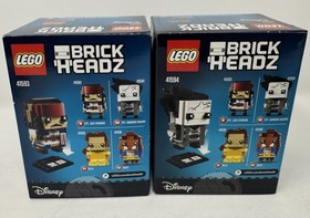 Lego Brickheadz 41593 41594 POTC Caption Jack Sparrow & Armando Salazar Lot NEW