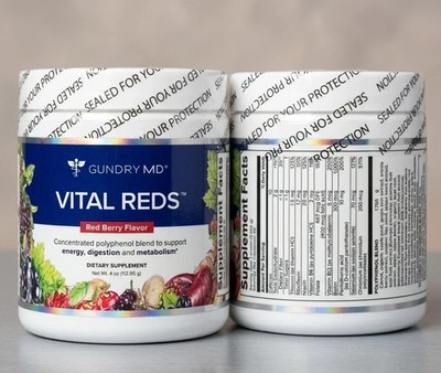 Vital Reds by Gundry MD   Polyphenol Blend  Supports Energy Digestion New Sealed