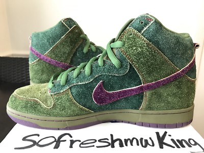 Dirty Dunk① jakebllockyoyo Nike SB Dunk High Premium 2010 Todd Bratrud SKUNK 420 Size