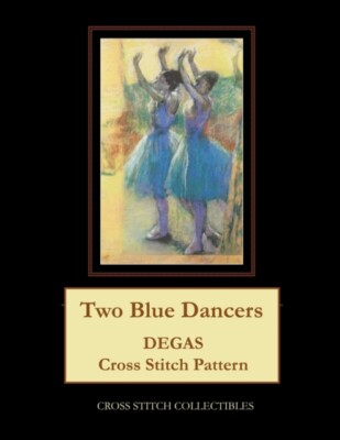 George - Zwei blaue Tänzer Degas Kreuzstichmuster - neues Taschenbuch - J555z