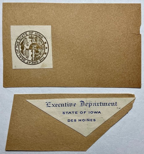 DAN W. TURNER Signed Autograph 3x5 INDEX CARD Former Governor of IOWA 1931-1933 - Picture 4 of 7