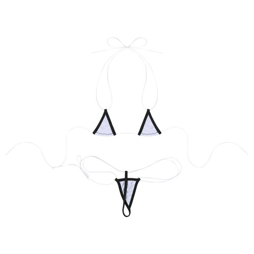 Mujeres Traje T-back Trajes Halter Traje de baño sin almohadillas Ropa de dormir Conjuntos Disfraz Sujetador - Imagen 65 de 91