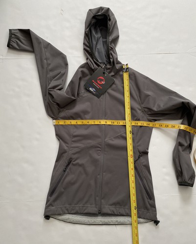 Mammut Womens Lemah Dark Titanium Hoodie Softshell Jacket Size Extra Small XS - Picture 9 of 10