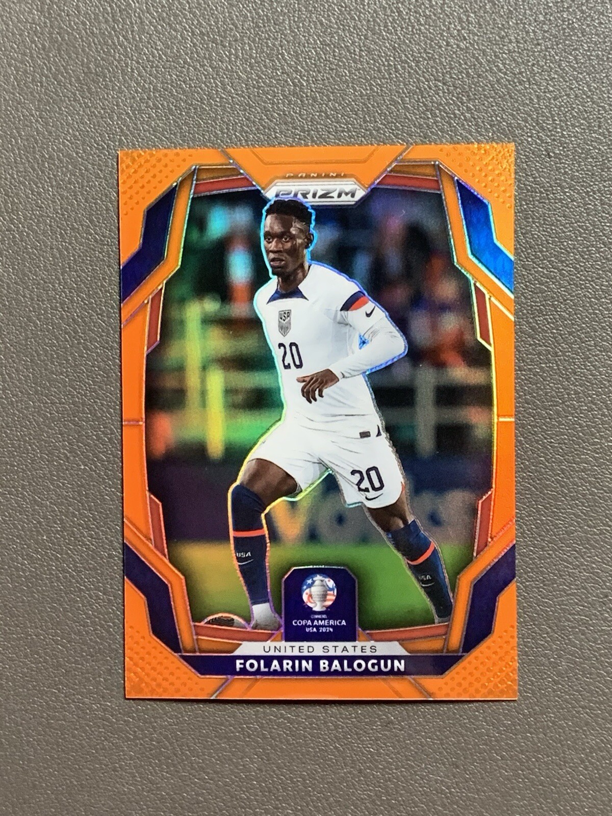 2024 PRIZM CONMEBOL COPA AMERICA FOLARIN BALOGUN Orange /25 USMNT
