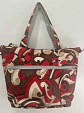 Ju Ju Be Messenger Diaper Bag Sienna Swirls with Changing Pad Lots of Pockets
