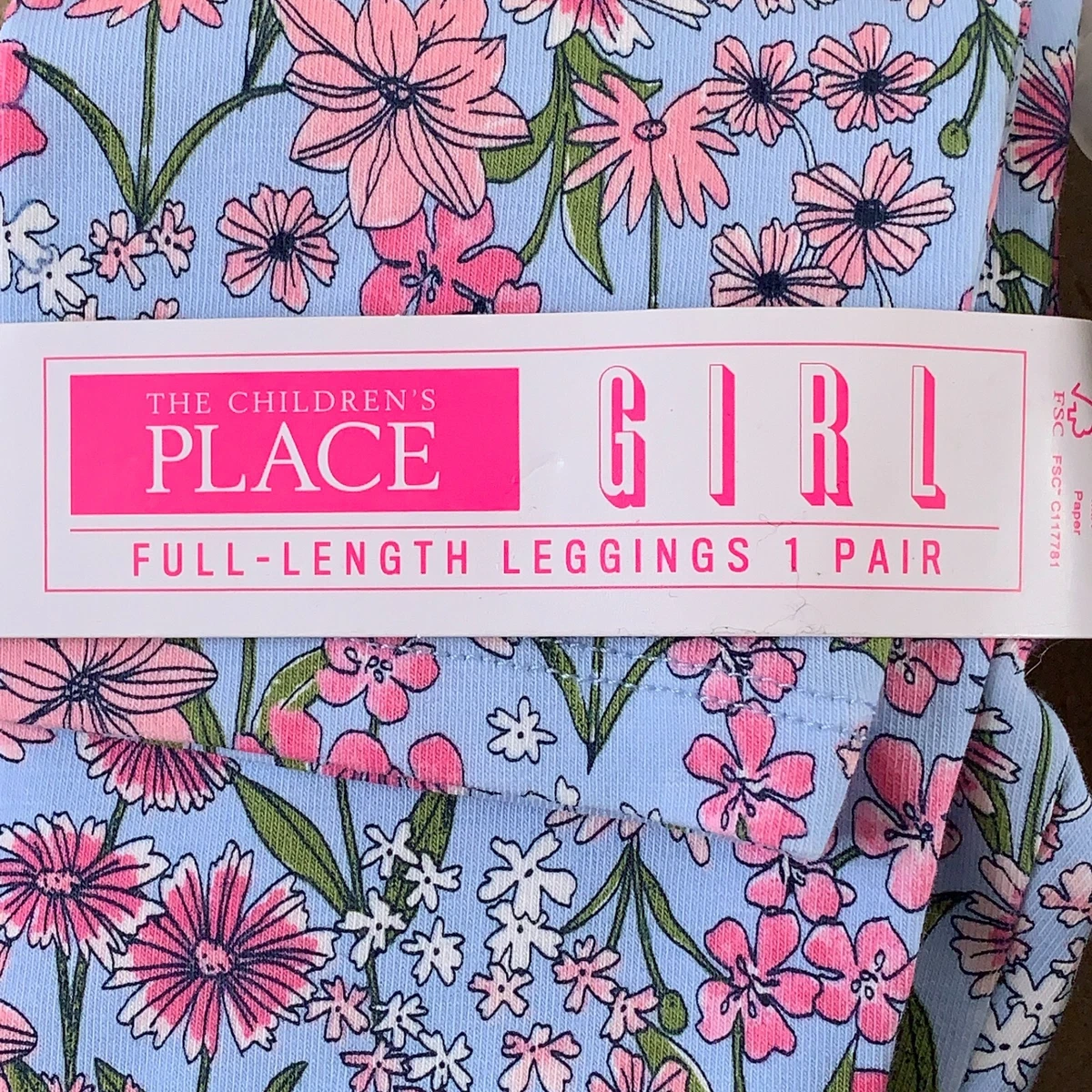The Children s Place Girl Size Small 5 6 Black Blue Floral