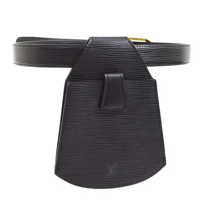 outlet louis vuitton bumbag epi leather m55131 LOUIS VUITTON SHERWOOD BELT BUM BAG BLACK EPI LEATHER M52902 AK38033j | eBay