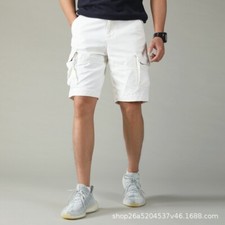 American Retro Men's Outdoor Loose Multi-pocket Camouflage Work Shorts Straight