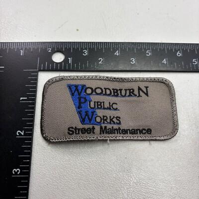 #ad Used WOODBURN PUBLIC WORKS STREET MAINTENANCE Patch Uniform Advertising 297 $6.76