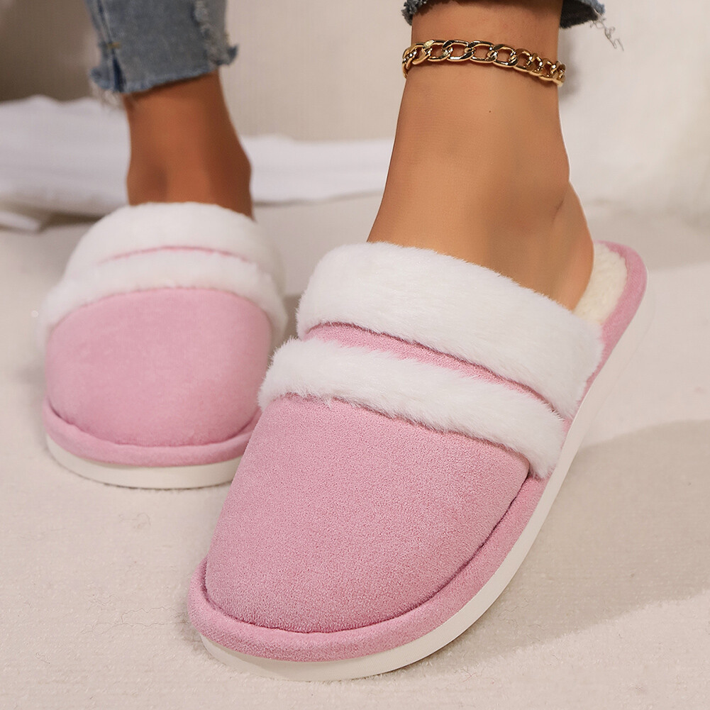 APL Scarpe da casa slip on accoglienti morbide pelose pantofole fuzzy per interno esterno