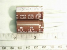 25 NIC NRWS682M16V 6800uF 16V 105C Radial Electrolytic Capacitors