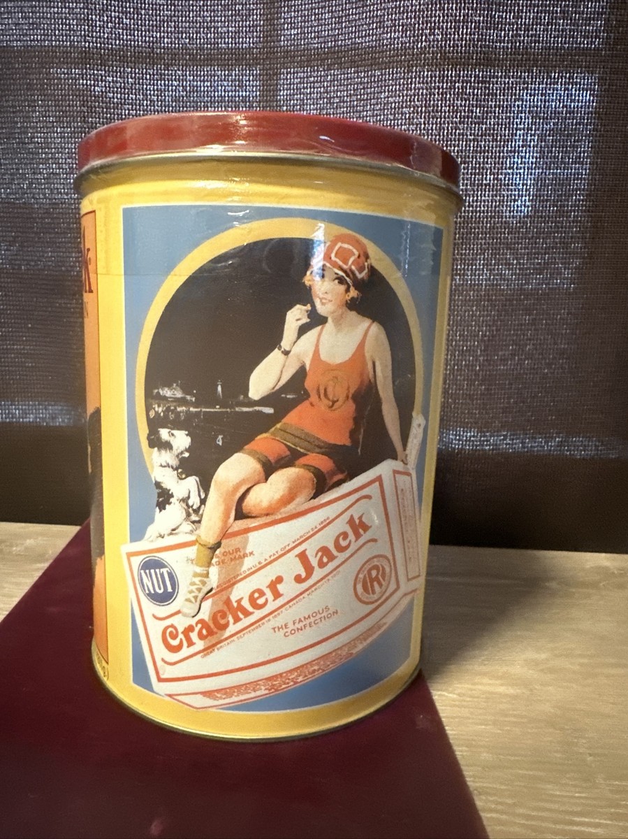 Vintage 1991 Limited Edition Cracker Jack Collectors Tin Container