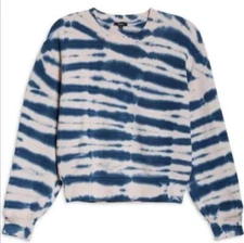 Rails Long Sleeve Striped Indigo Tie Dye Womens Top Sz XL NEW NWT N35