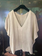 ISSEY MIYAKE Made in Japan pre owned 100 LinenBlouse Small