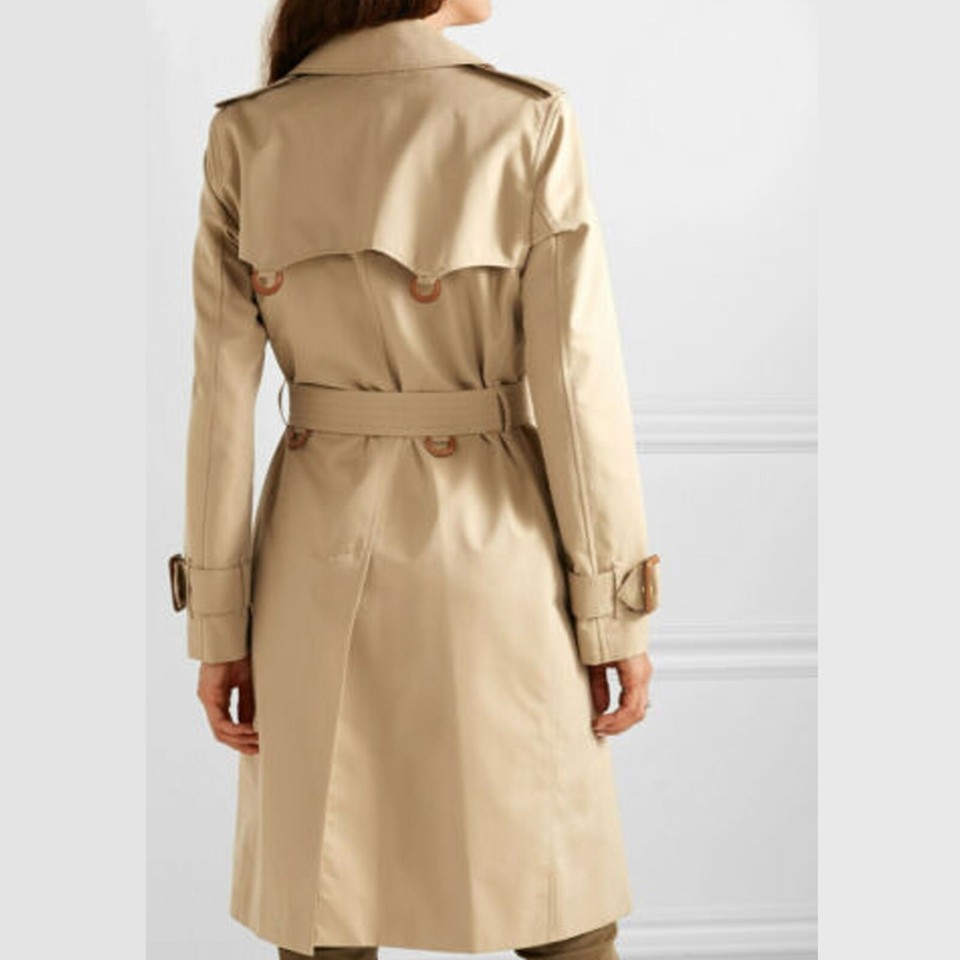 Beige Cotton gabardine trench coat Burberry coat eBay