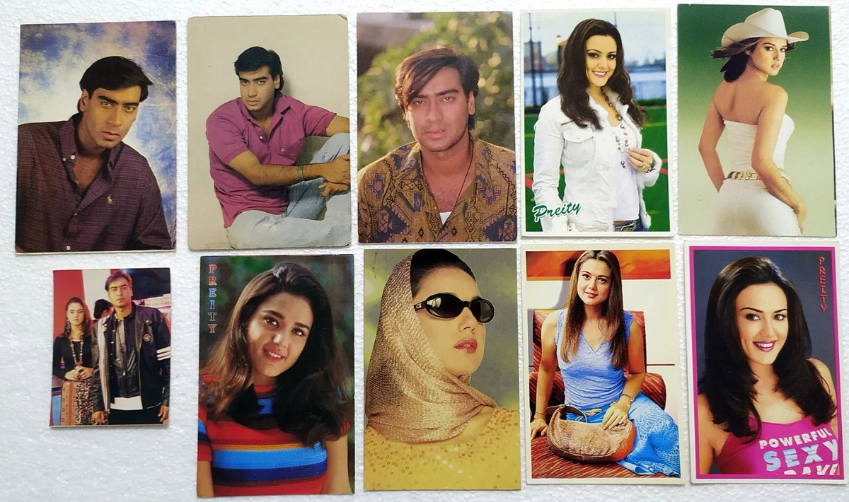 1200px x 710px - Preity Zinta - Ajay Devgan - 10 Post card Postcard Pocket Card Set Lot |  eBay