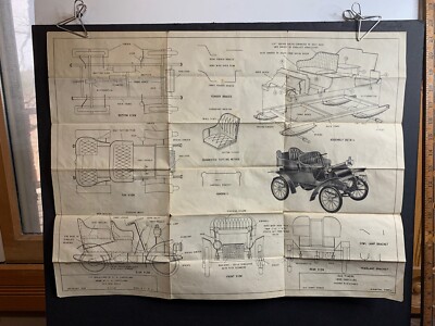Hudson Miniatures Old Timers Model Plans, 1903 Cadillac, 1949, Scranton PA, #4