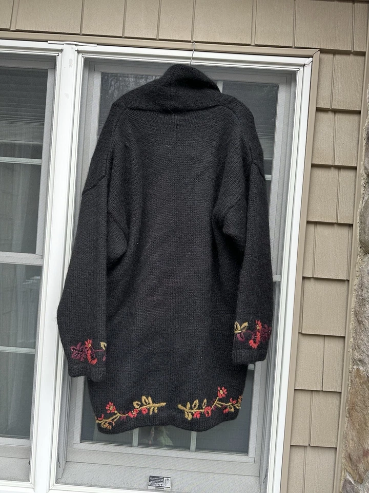 Cárdigan plumero Cervelle vintage grueso mezcla lana talla XL Foto 2 de 3