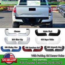 Rear Bumper End Caps Face Bar W/ Sensor Hole ...