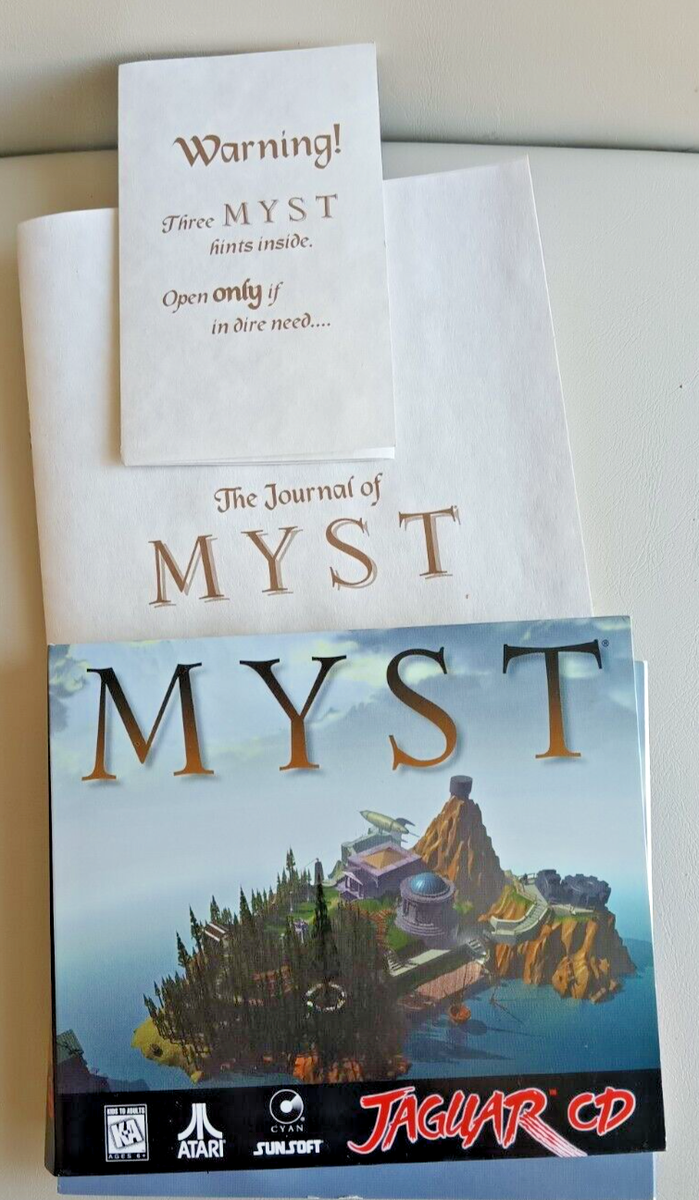 Myst Atari Jaguar CD by Sunsoft; CD w/Manual ONLY; FULL game
