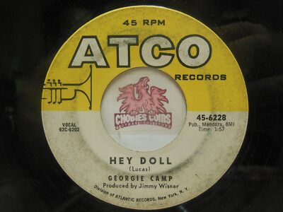 Georgie Camp   Hey Doll / Wonderful, 45 RPM G/G+ (22E)