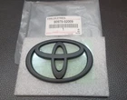 TOYOTA 10cm X 7cm MATT BLACK COLOR LOGO EMBLEM BADGE FOR REAR TOYOTA
