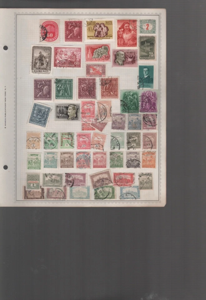 Selos da Hungria de 1800 a 1964 MH usados páginas de álbum cto 915 selos (MB28 - Imagem 4 de 4