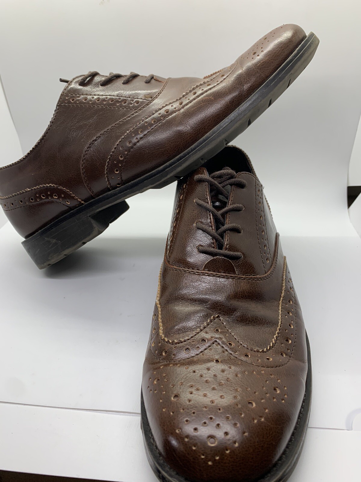 SAOLA Scarpe Dexter uomo comode marroni a coda di rondine made in USA taglia 11