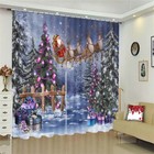 Palisade Brown Deer 3D Curtain Blockout Photo Printing Curtains Drape Fabric