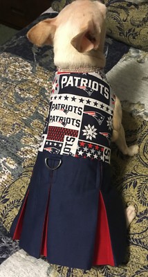 NFL New England Patriots Cheerleader Dress for Small Dog